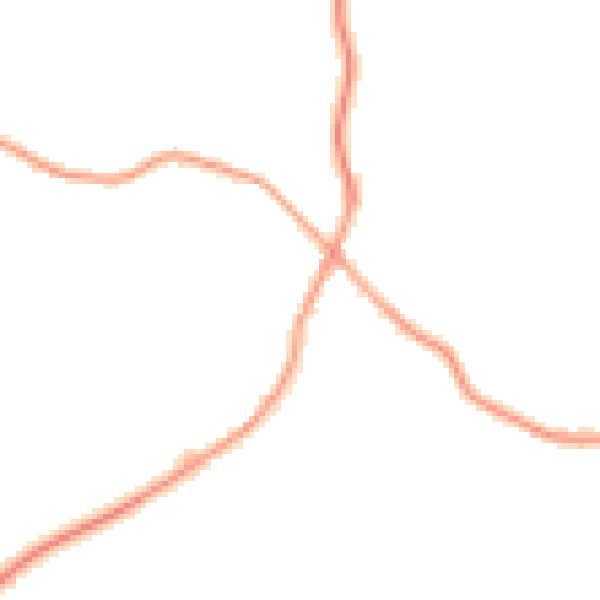 Daytime road noise heatmap for TN17 2DG