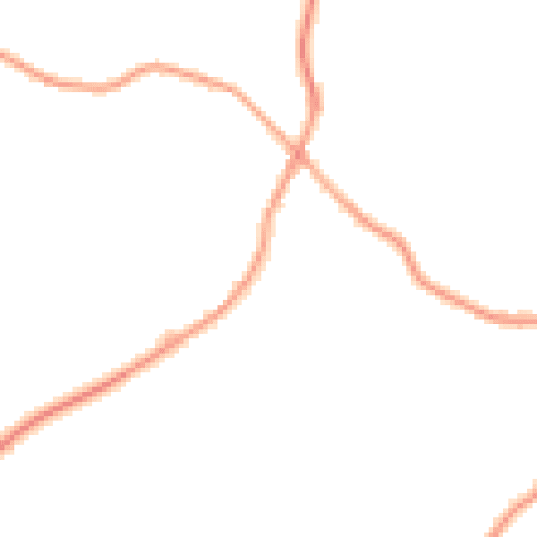 Daytime road noise heatmap for TN17 2DL