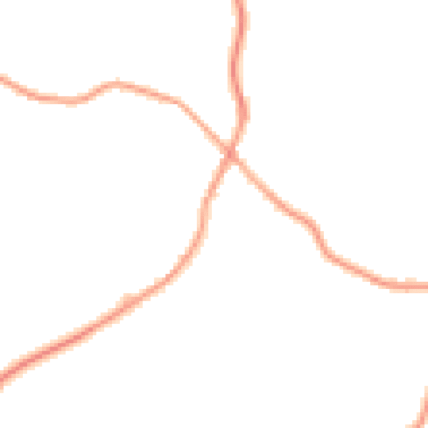 Daytime road noise heatmap for TN17 2DN