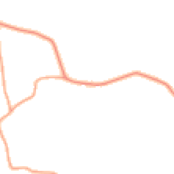 Daytime road noise heatmap for TN17 2EA