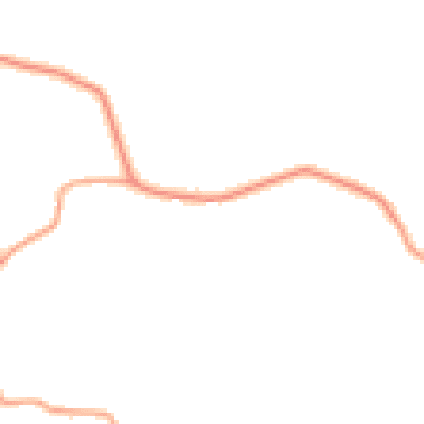 Daytime road noise heatmap for TN17 2EB