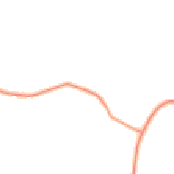 Daytime road noise heatmap for TN17 2ED