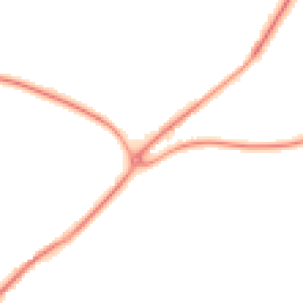 Night-time road noise heatmap for TN17 2HN