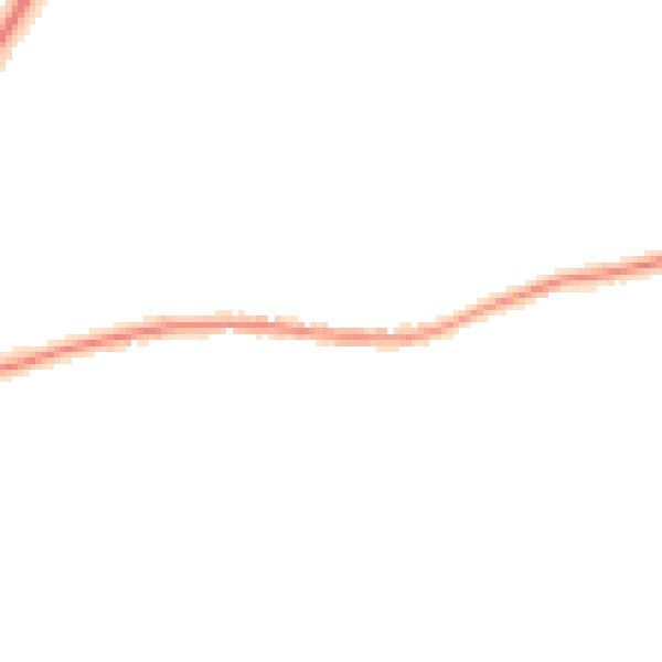 Night-time road noise heatmap for TN17 2JF