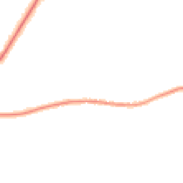 Night-time road noise heatmap for TN17 2JS