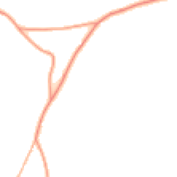 Daytime road noise heatmap for TN17 2LS