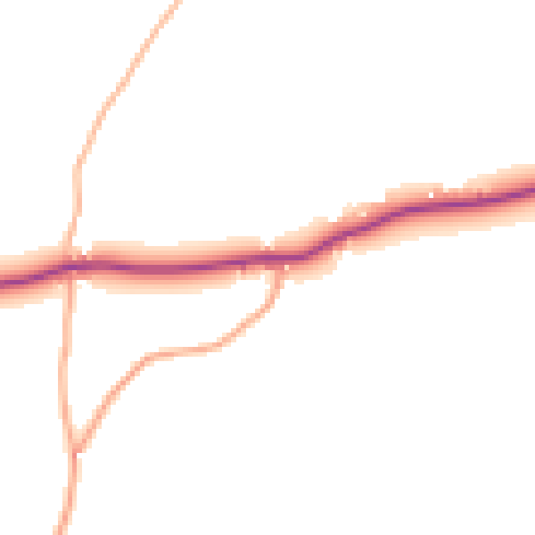 Daytime road noise heatmap for TN17 2QA