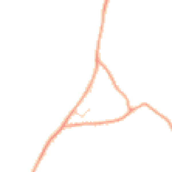 Daytime road noise heatmap for TN17 2RY