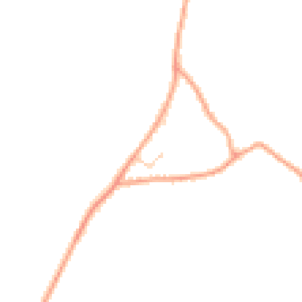 Daytime road noise heatmap for TN17 2SD