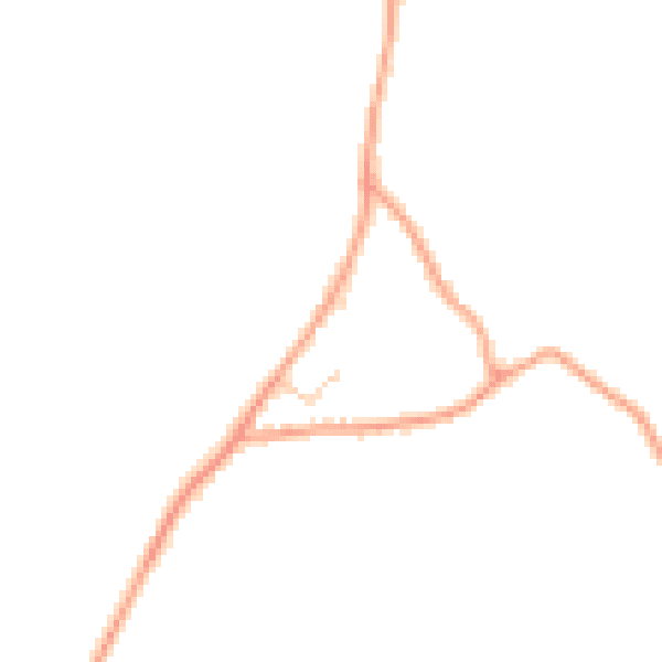 Daytime road noise heatmap for TN17 2SE