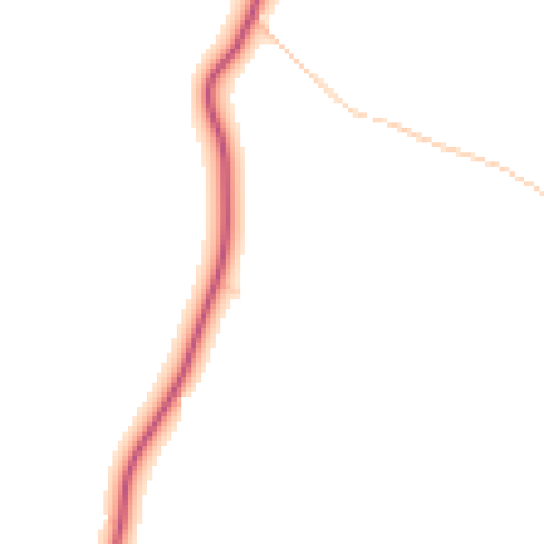 Daytime road noise heatmap for TN17 2SJ