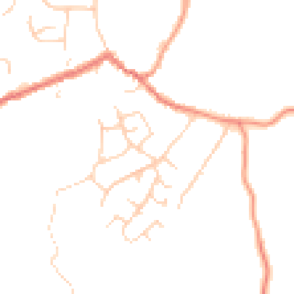 Daytime road noise heatmap for TN17 3BH