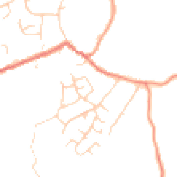 Daytime road noise heatmap for TN17 3BP