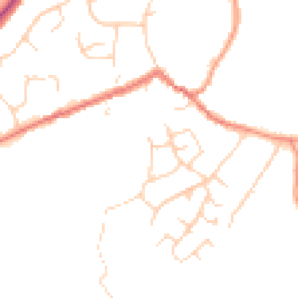 Daytime road noise heatmap for TN17 3BU