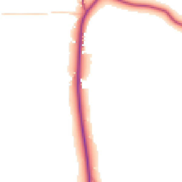 Daytime road noise heatmap for TN17 3QD