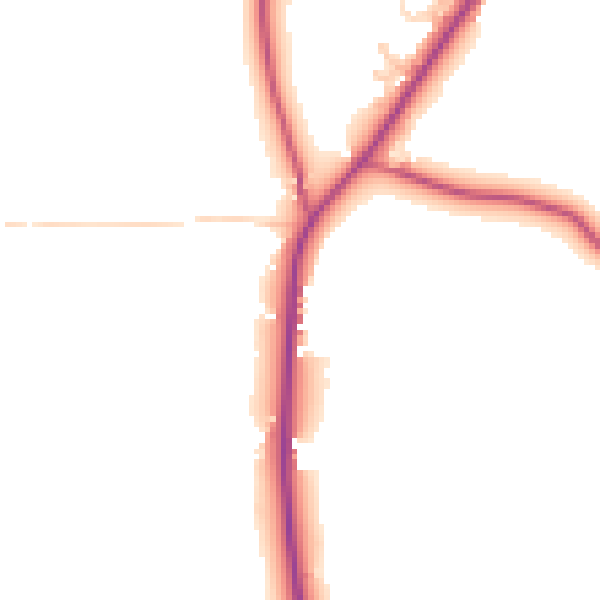 Daytime road noise heatmap for TN17 3QQ