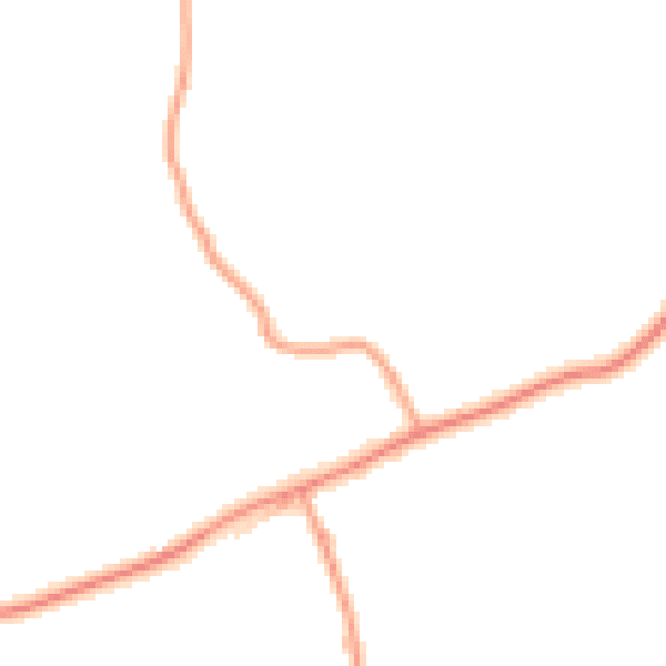 Daytime road noise heatmap for TN17 4BD