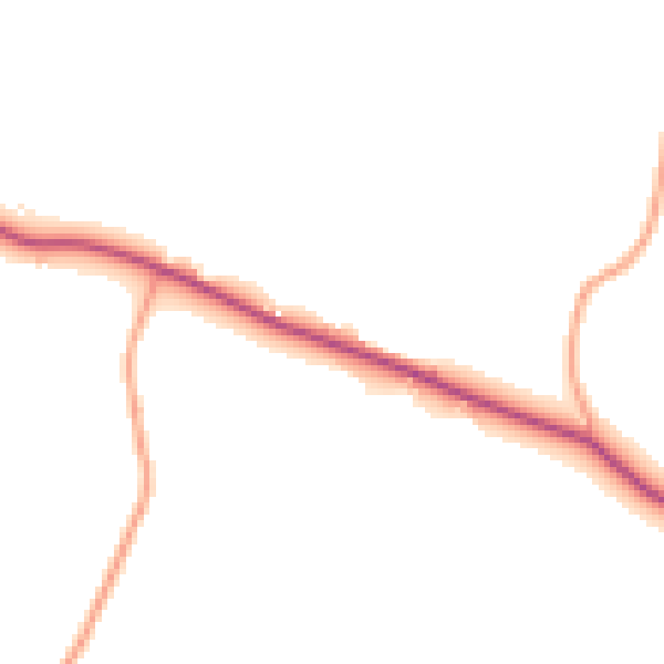 Daytime road noise heatmap for TN17 4BU