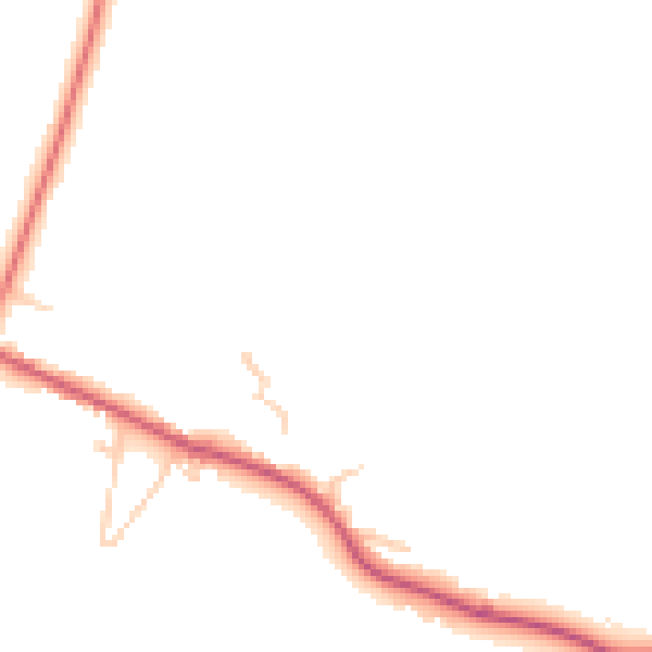 Daytime road noise heatmap for TN17 4DR