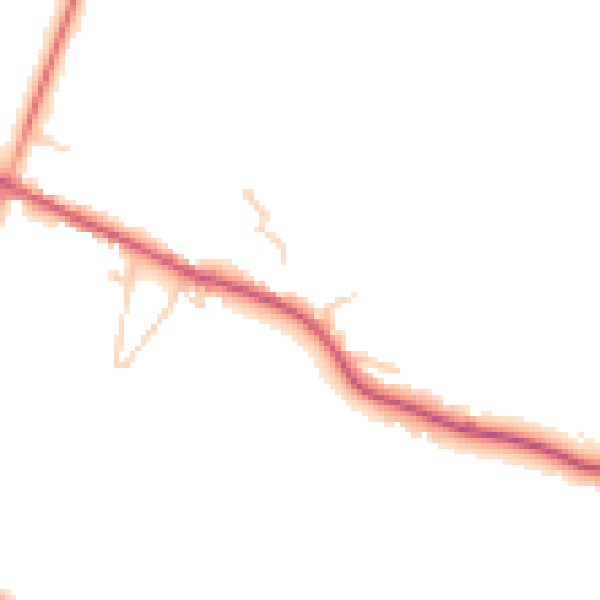 Daytime road noise heatmap for TN17 4DX