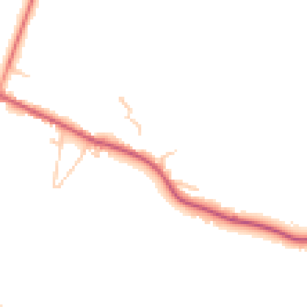 Daytime road noise heatmap for TN17 4DY