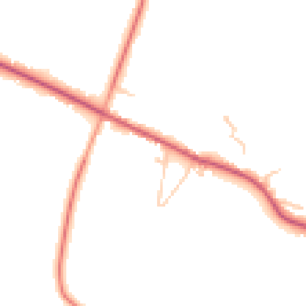 Daytime road noise heatmap for TN17 4EF