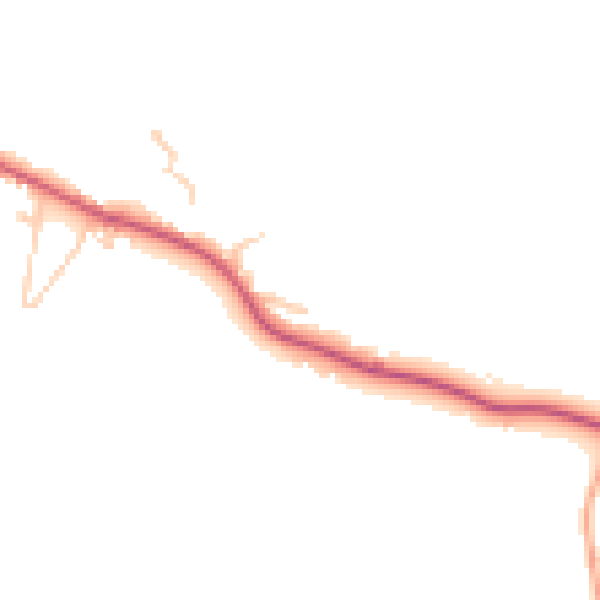 Daytime road noise heatmap for TN17 4EG