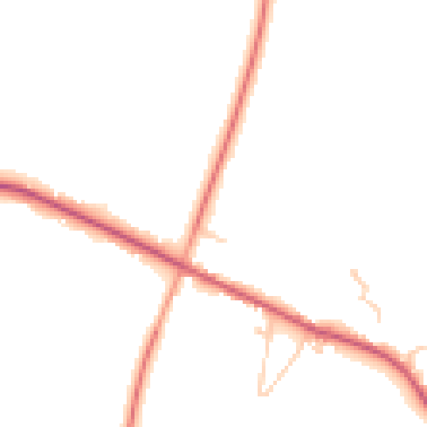Daytime road noise heatmap for TN17 4EJ