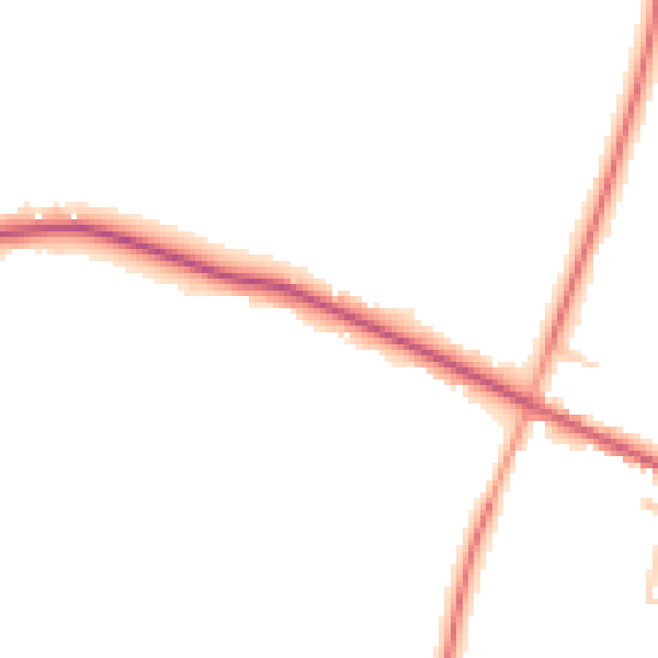 Daytime road noise heatmap for TN17 4ES