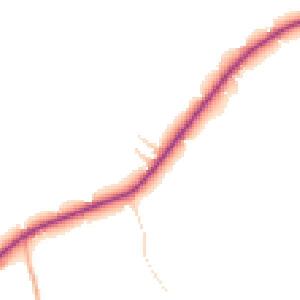 Daytime road noise heatmap for TN17 4JN