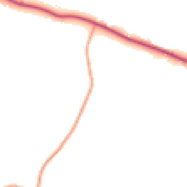 Daytime road noise heatmap for TN17 4JT