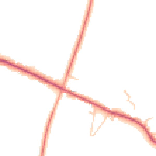 Daytime road noise heatmap for TN17 4LF