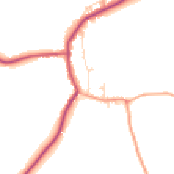 Daytime road noise heatmap for TN17 4LT