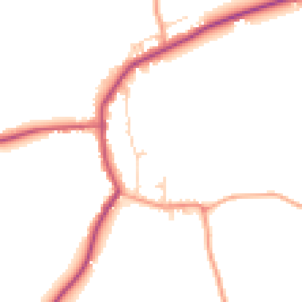Daytime road noise heatmap for TN17 4NA