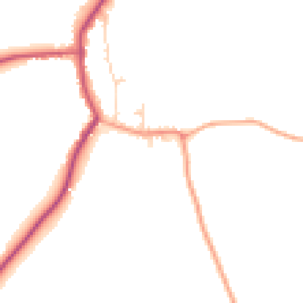 Daytime road noise heatmap for TN17 4NF