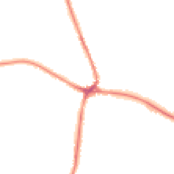 Night-time road noise heatmap for TN18 4AA