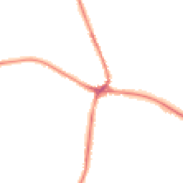 Night-time road noise heatmap for TN18 4AG
