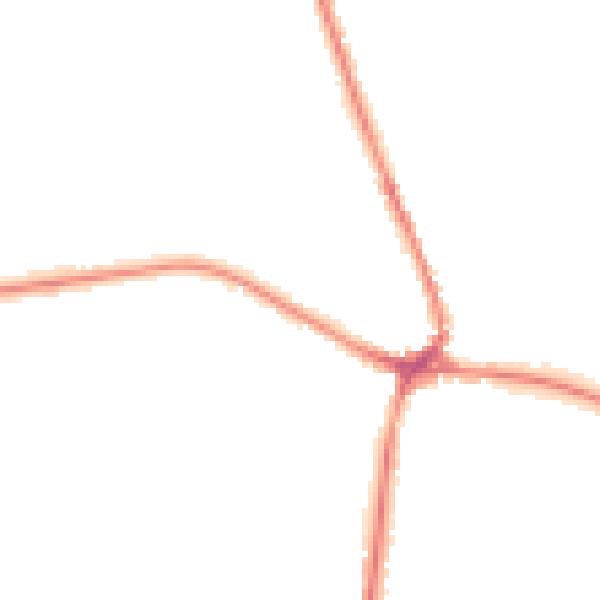 Night-time road noise heatmap for TN18 4AH