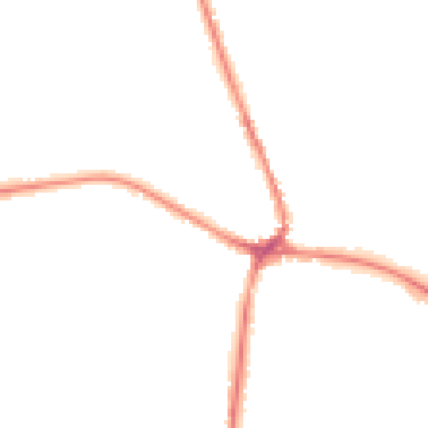 Night-time road noise heatmap for TN18 4AL