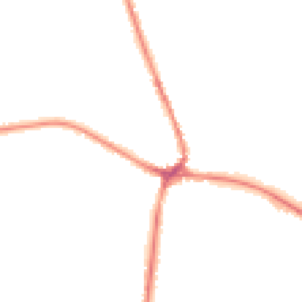 Night-time road noise heatmap for TN18 4AN