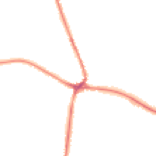 Night-time road noise heatmap for TN18 4AP