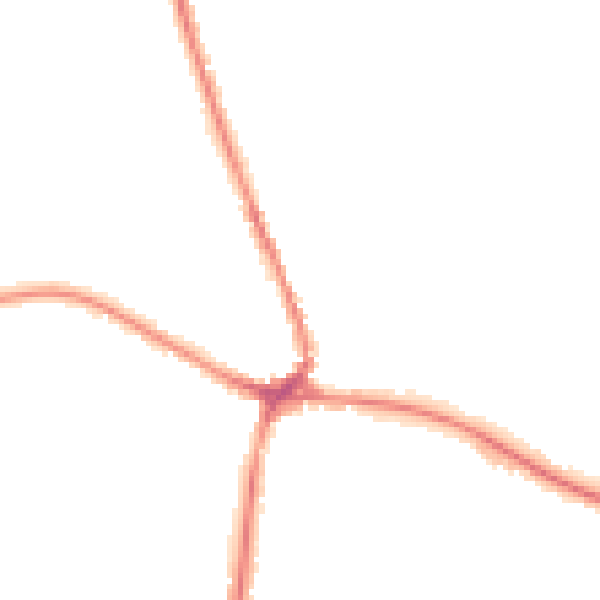 Night-time road noise heatmap for TN18 4AX
