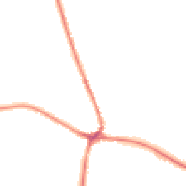 Night-time road noise heatmap for TN18 4AY