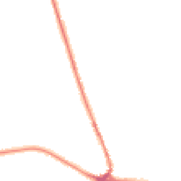 Night-time road noise heatmap for TN18 4BD