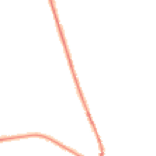Night-time road noise heatmap for TN18 4BE
