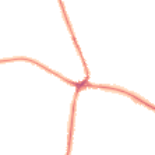 Night-time road noise heatmap for TN18 4BF