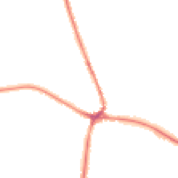 Night-time road noise heatmap for TN18 4BJ