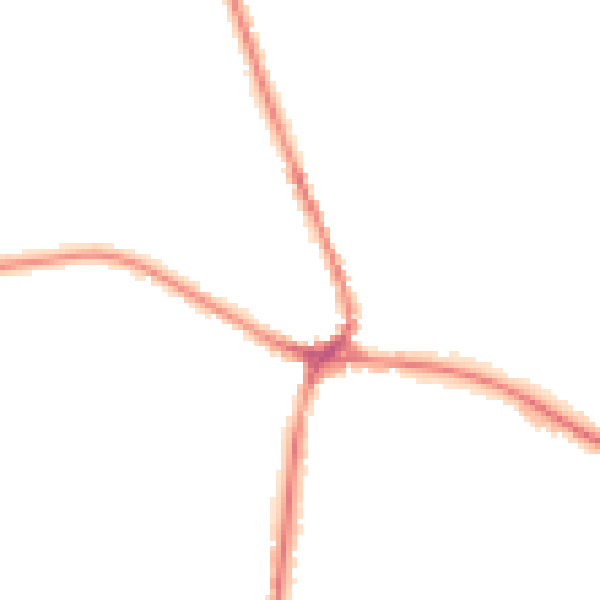 Night-time road noise heatmap for TN18 4BL