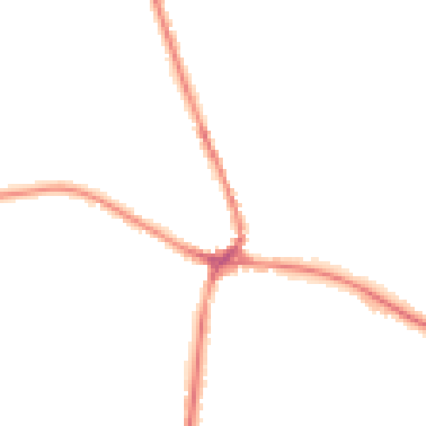 Night-time road noise heatmap for TN18 4BN