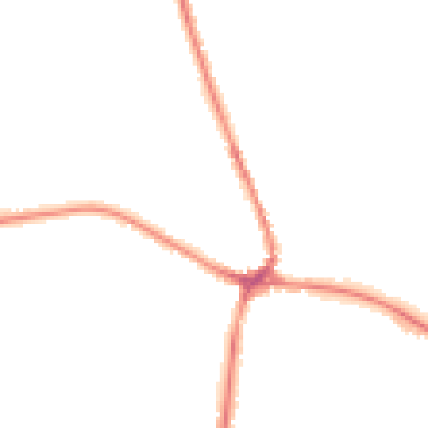 Night-time road noise heatmap for TN18 4BP
